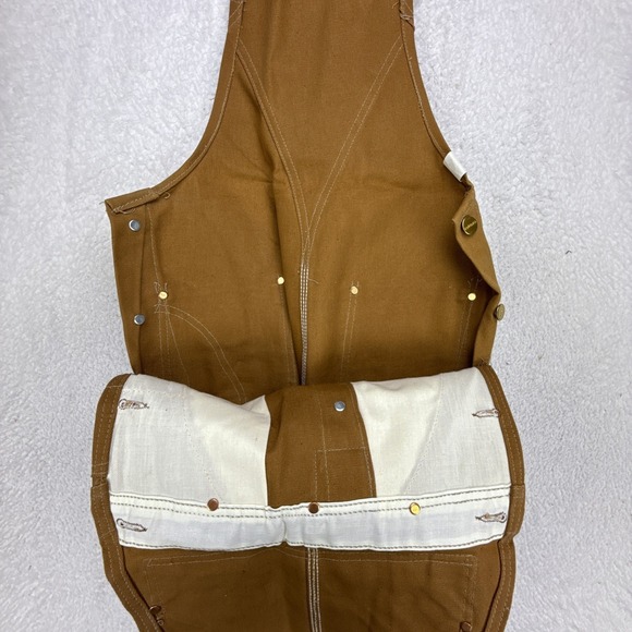 Vintage Carhartt R01 Brown Duck Canvas Bib Overalls 24x32 Mens Workwear